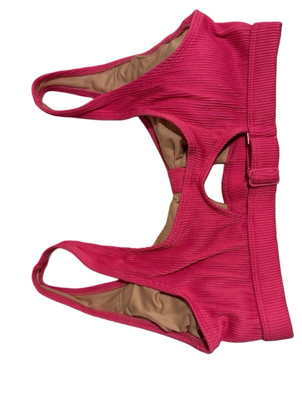 Old Navy Ribbed High-Waist Bikini Set in Deep Pink - Picture 8 of 16